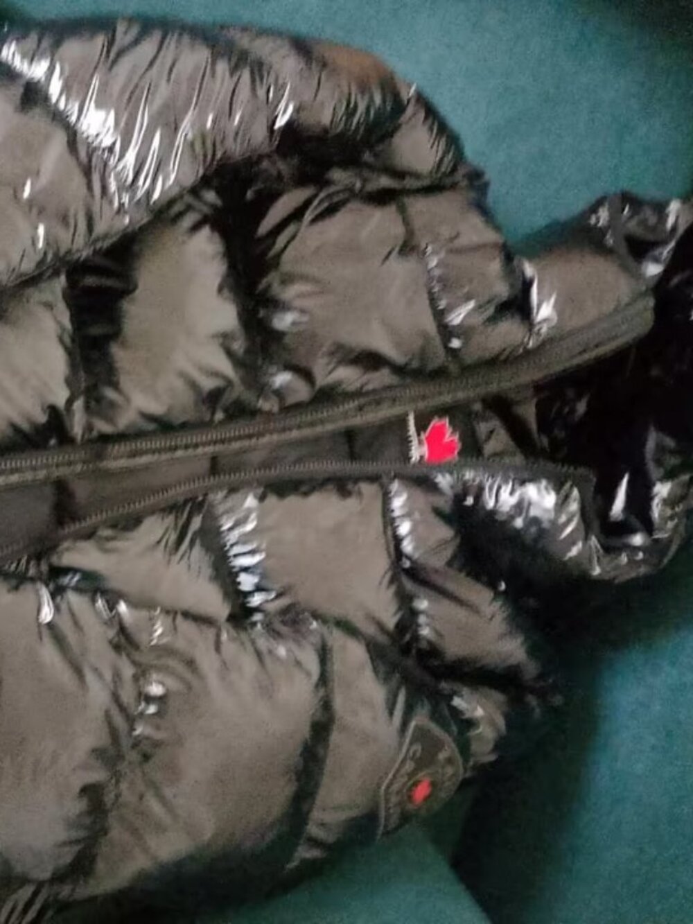 Canada Goose Glossy Black Puffer Jacket
